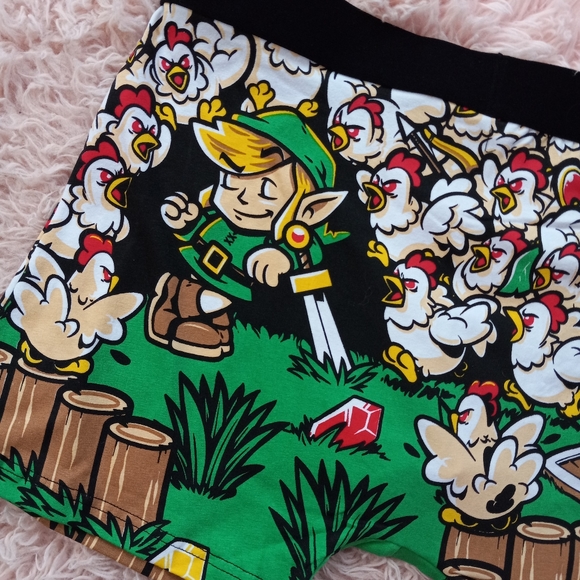 Nwt Zelda's Link & chickens meme super comfy boxer briefs for men or women! - Picture 5 of 8